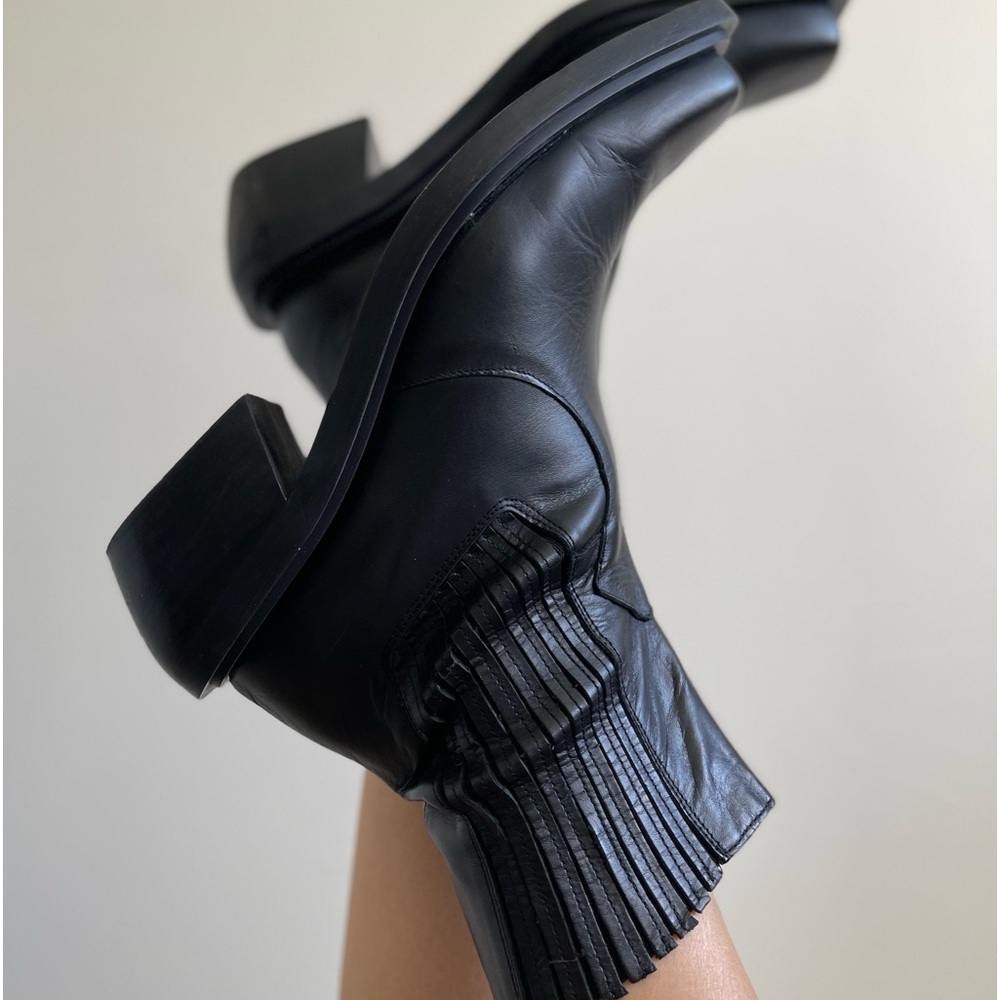 Alohas Ranch black western cowboy boots SZ 42/11